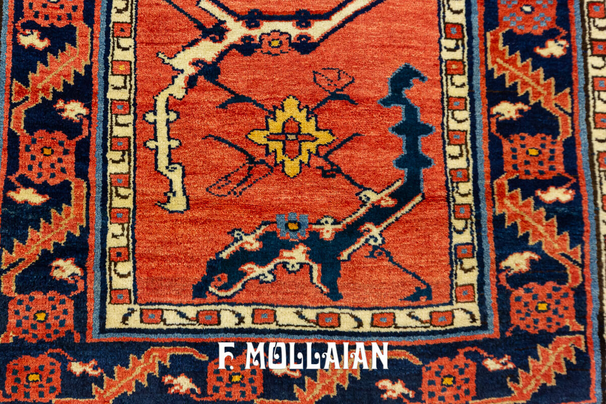 Hamedan Antique Rug Red Color n°:861979